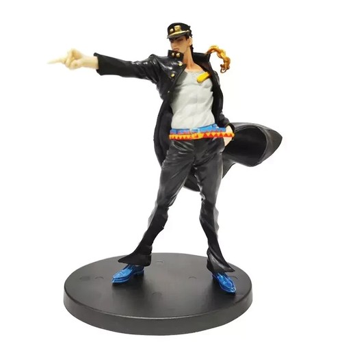 17cm Jotaro Kujo Jojo's Bizzare Adventure Action Figure Anime Merch PVC - Foto 2 di 7