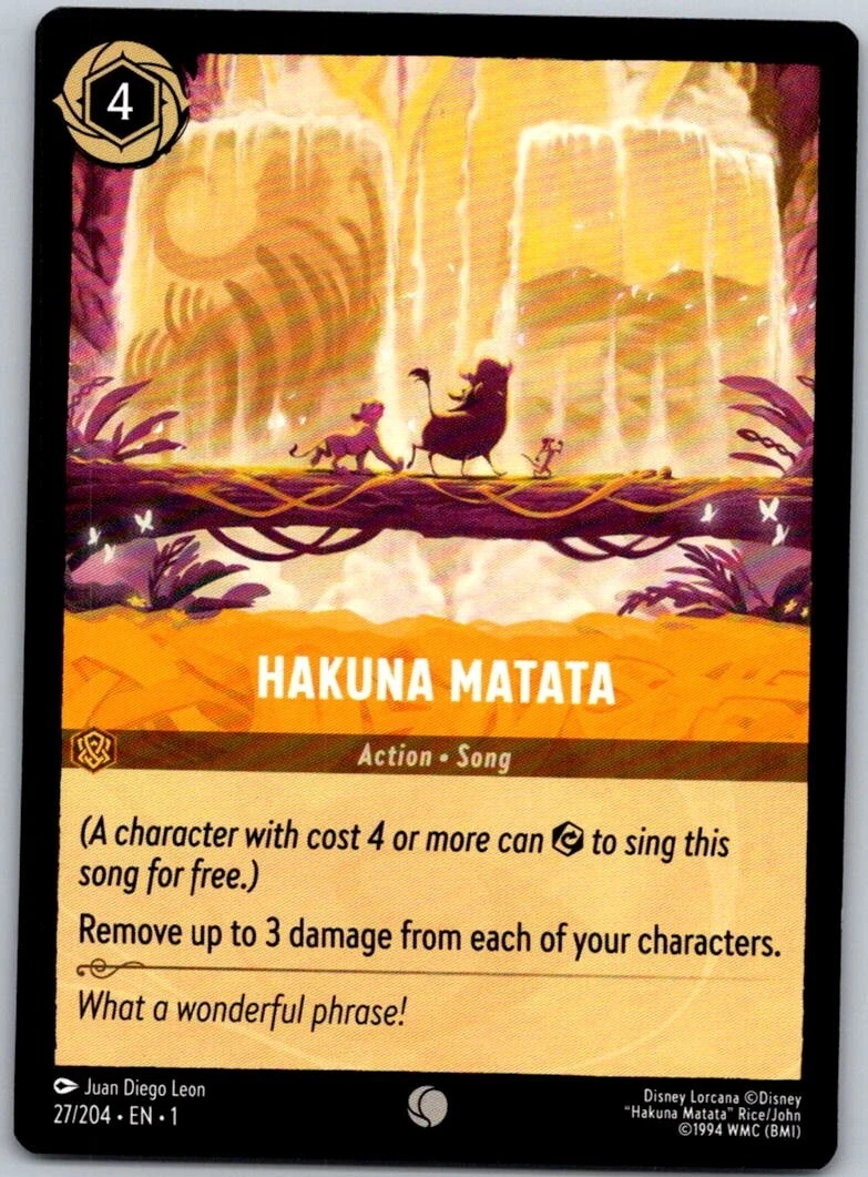 Hakuna Matata 27/204 The First Chapter for sale | eBay