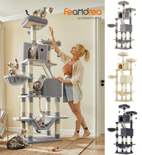 Kratzbaum Katzenbaum XXL Kletterbaum Katzenkratzbaum Katzen Sisal 206 cm 