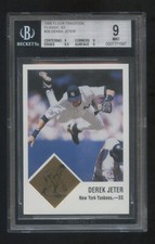 BGS 9 Derek Jeter 1998 FLEER TRADITION CLASSIC 63 GOLD #ED 025/63  ICONIC CARD