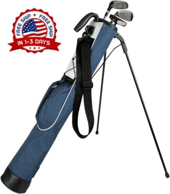 Bolsa De Transporte Ligera Con Soporte Para Pitch 'n Putt Golf (Azul Celeste)