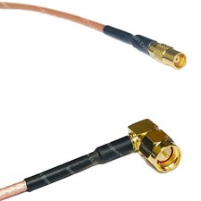 RG316 MCX FEMALE to SMA MALE ANGLE RF Cable Rapid-SHIP LOT