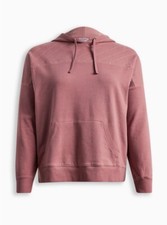 Torrid Relaxed Super Soft Fleece Quilted Hoodie Plus Size 0 L 12 D66584