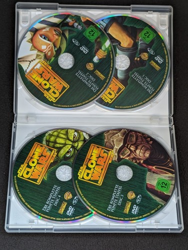 Star Wars: The Clone Wars - Die Komplette 5 Funfte Staffel DVD - Region 2 - FUNKTIONIERT - Bild 6 von 8