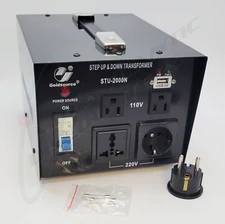 Goldsource STU-2000N Universal Step Up Down Voltage Transformer Converter 5V USB