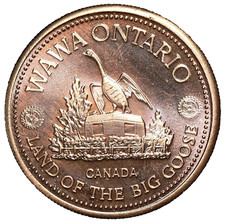 1992 Wawa Ontario $2 Trade Dollar Canada Goose #20965