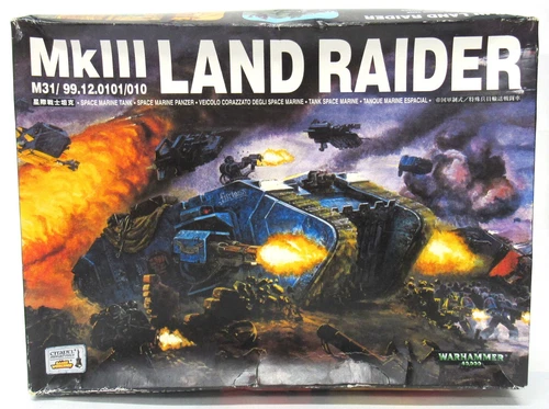 Warhammer 40K MkIII Space Marine Land Raider Tank New In Box 2000