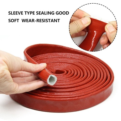 1M Fiberglass Insulation Heat Shielded Fire Thermo Armor Tube Electrical Wiring
