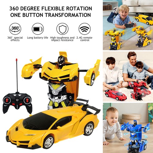 Remote Control Car Transforming Robot toy RC Cars Toys for Kids Boys age 5 6 7 8 - Picture 6 of 8