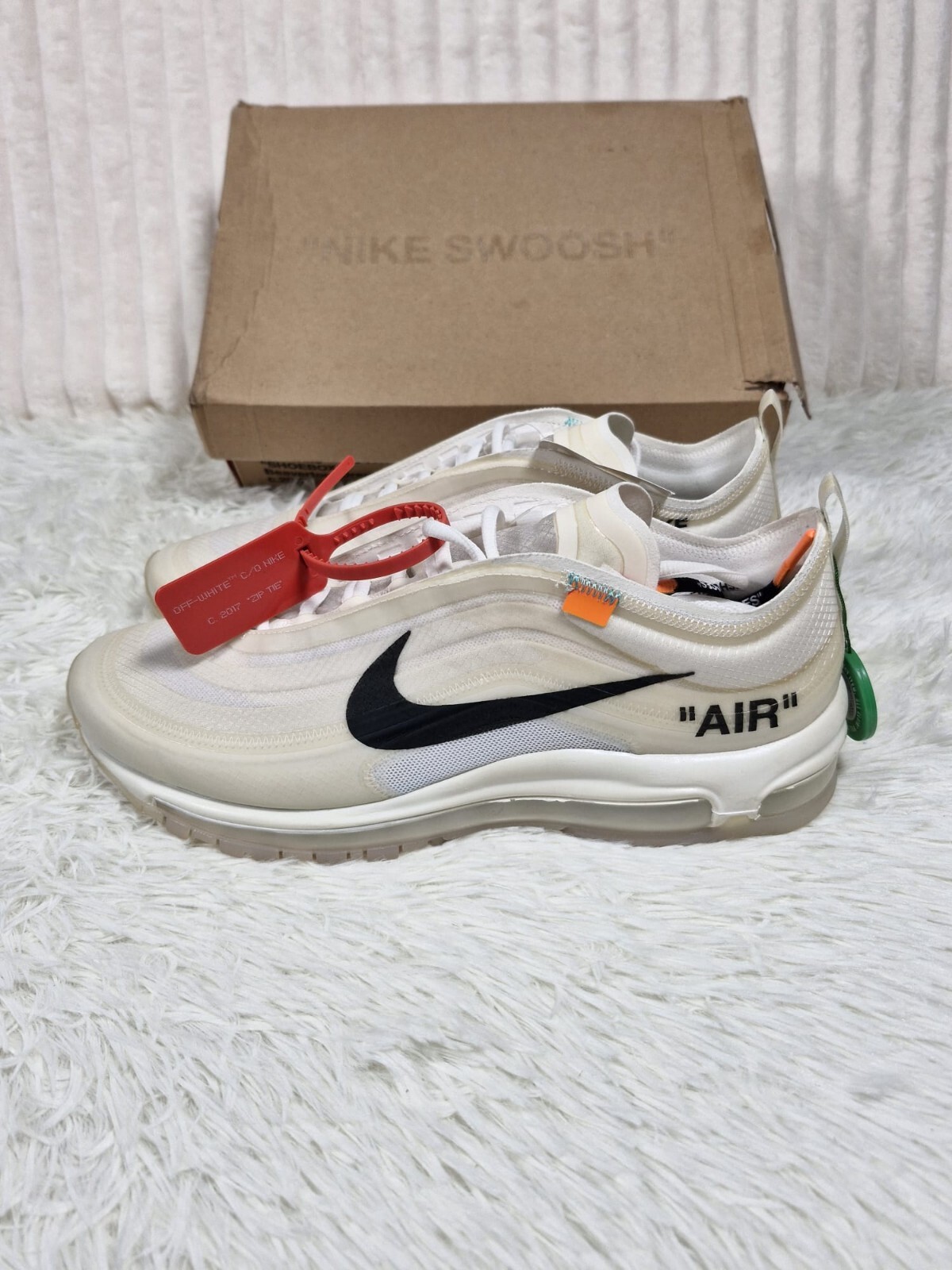 OFF WHITE X NIKE Nuove con scatola Nike Air Max 97 OG x OFF WHITE The Ten taglia UK 9 5