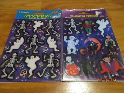 Beistle Halloween Spooky Stickers Varied Vintage U Pick NOT a LOT