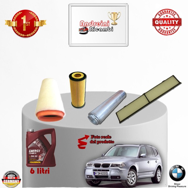 Inspektionskit Filter + ÖL Xbmw X3 E83 2.0D 110KW 150CV Von 2004-> 2007-image