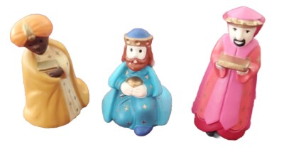      Hallmark Merry Miniatures Christmas Nativity 1989 Three Wiseman! BT90