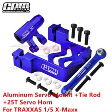 GPM Aluminum Servo Mount +Tie Rod+25T Servo Horn For TRAXXAS 1/5 X-Maxx 8S/6S US
