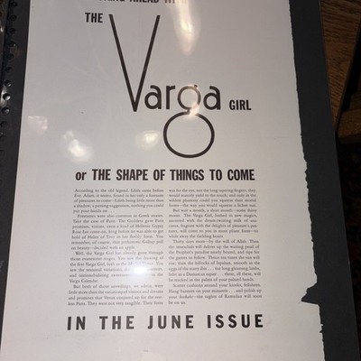 ESQUIRE MAGAZINE 1941-43 Varga Girl Playing Cards Advertisements