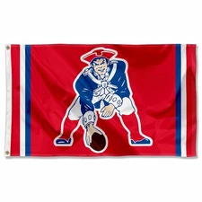 New England Patriots Football 3x5 ft Classic Logo Retro Flag - Best NFL Banner