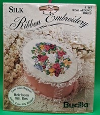 1995 BUCILLA  Silk Ribbon Embroidery Kit  #41...