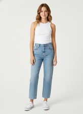NWT Rag & Bone Jeans Womens 28 Blue Denim Annie Wide Leg Ankle USA Made $248