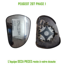 Glace de rétroviseur Peugeot 207