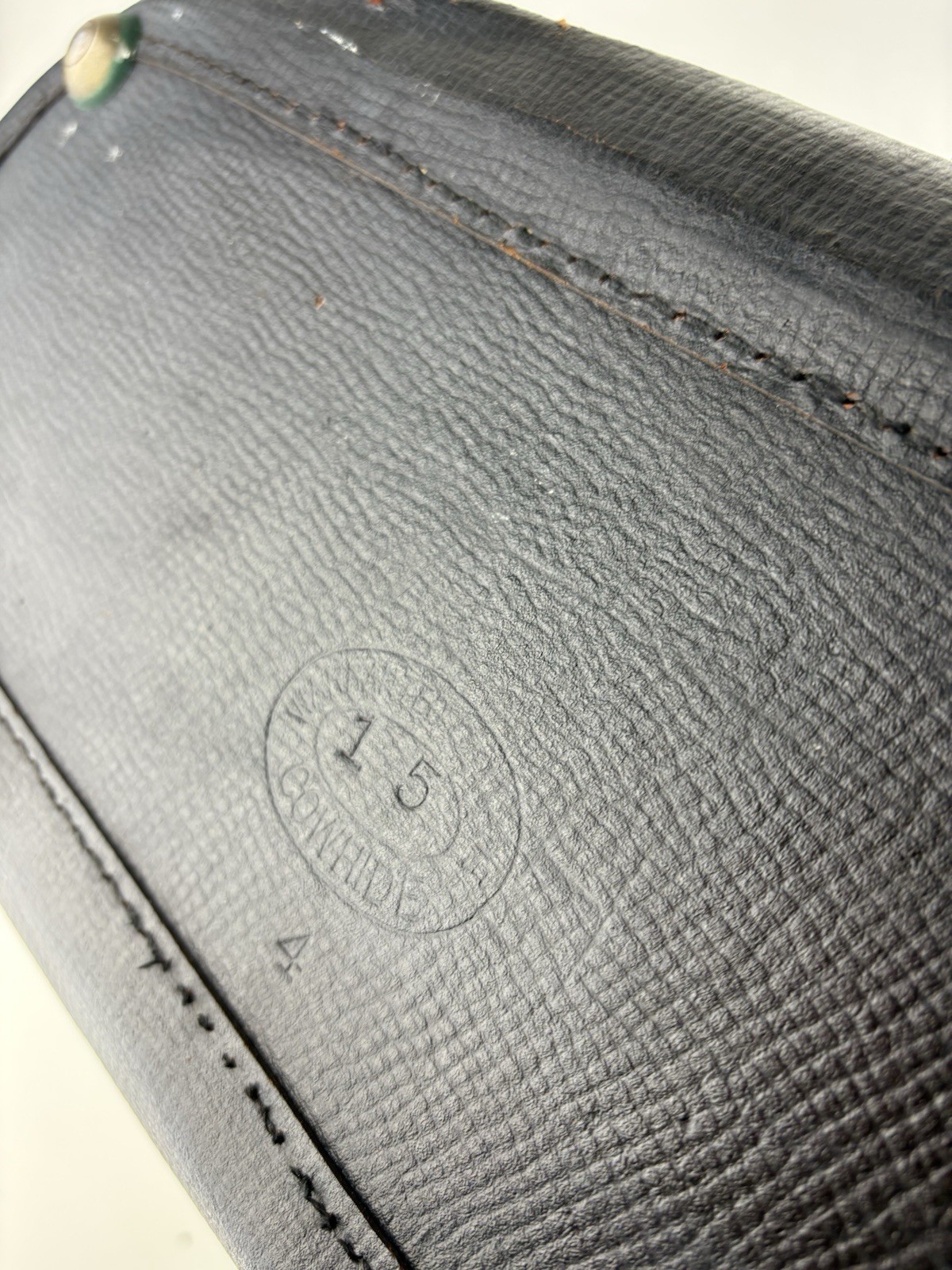 Vintage Antique Medical Doctor Bag Rare Pre 1900, Black Leather Buckle Strap