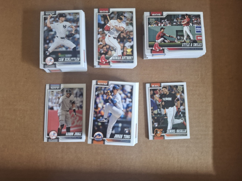 294 different 2026 Topps series 1 cards - stars and RCs included!