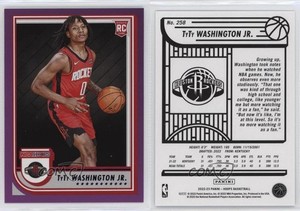 2022-23 Panini NBA Hoops Rookies Purple TyTy Washington Jr #258 Rookie RC