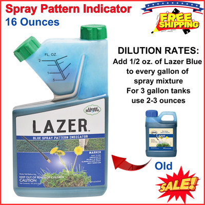 Liquid Harvest Lazer Blue Concentrated Spray Pattern Indicator - 16 Ounces BIG
