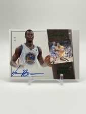 2013-14 Panini Signatures Harrison Barnes Film Auto Green /5 #16 Warriors 