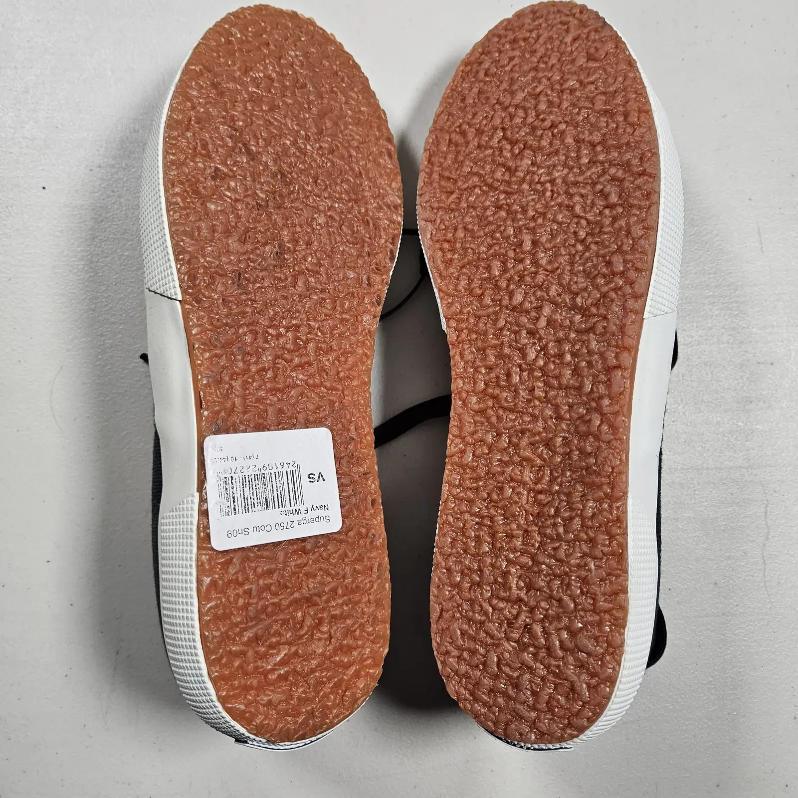 Superga 2750 Cotu Classic Trainers UK 7 EU 41 Navy Blue White Canvas Shoes image 4