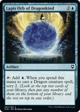 Lapis Orb of Dragonkind [CLB - 82] Common NM Commander Legends: Battle for Ba...