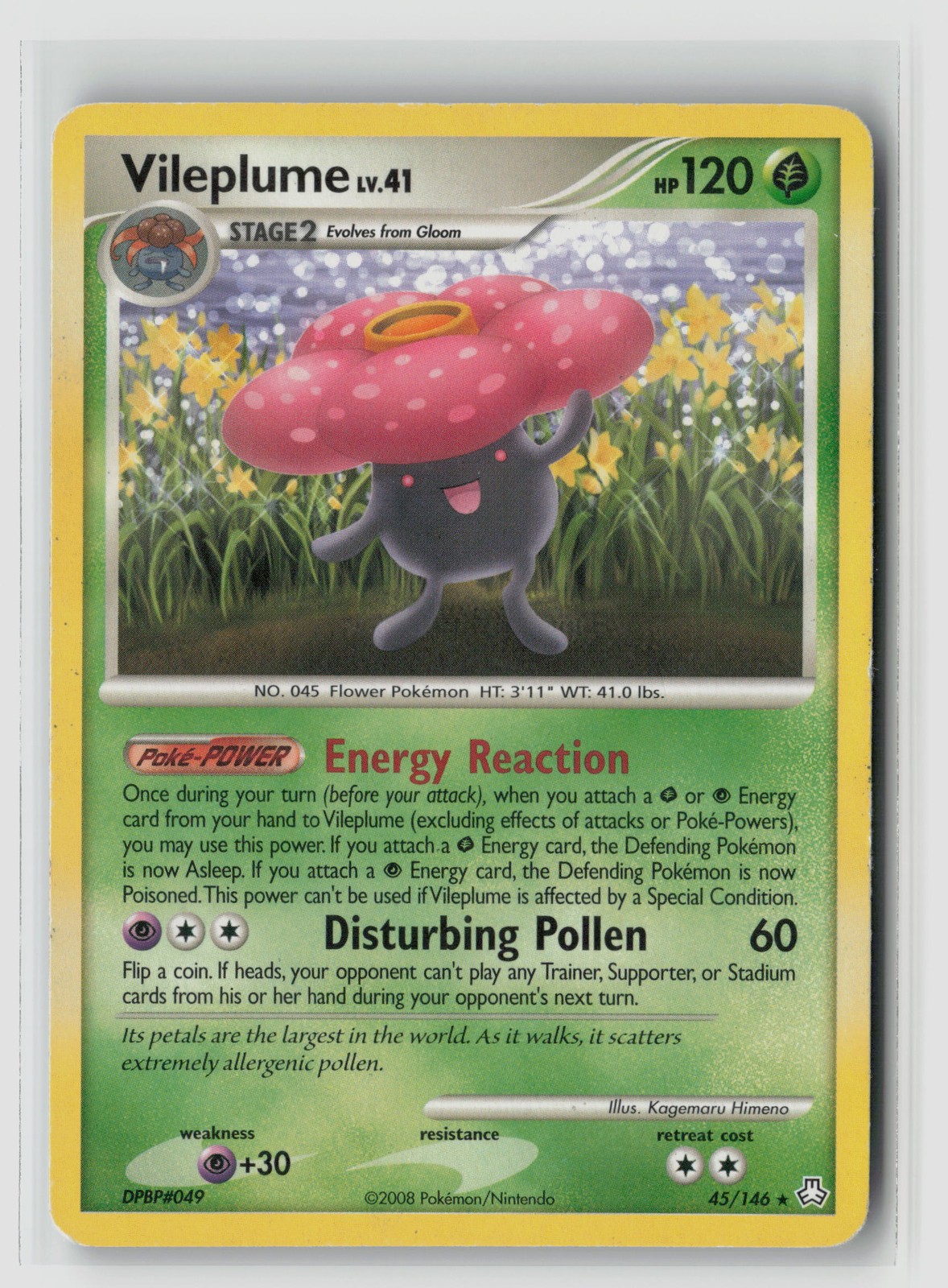 Vileplume #45/146 Legends Awakened Rare Pokemon TCG DAMAGED