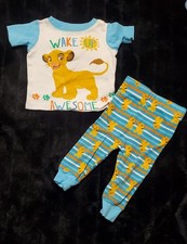 Disney Baby 9M Lion King Pajama Set Simba Wake Up Awesome Pajamas Pants Shirt