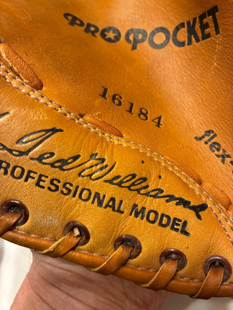 メル57545デットウィリアムスナロースプール収納ケース付き Ted Williams Vintage Baseball Gloves for sale | eBay