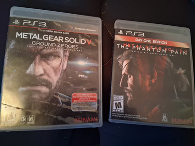 Metal Gear Solid V Ground Zeroes Phantom Pain PS3 PlayStation3 LOT With Map