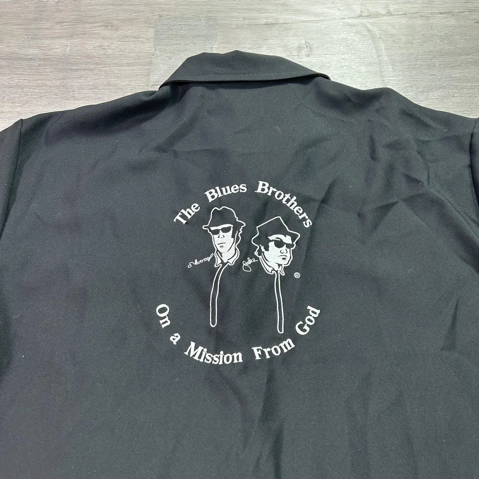 Camisa Blues Brothers Para Hombres 2XL Negra Blanca Bowling Camp House of Blues Hecha en EE. UU. Foto 4 de 4