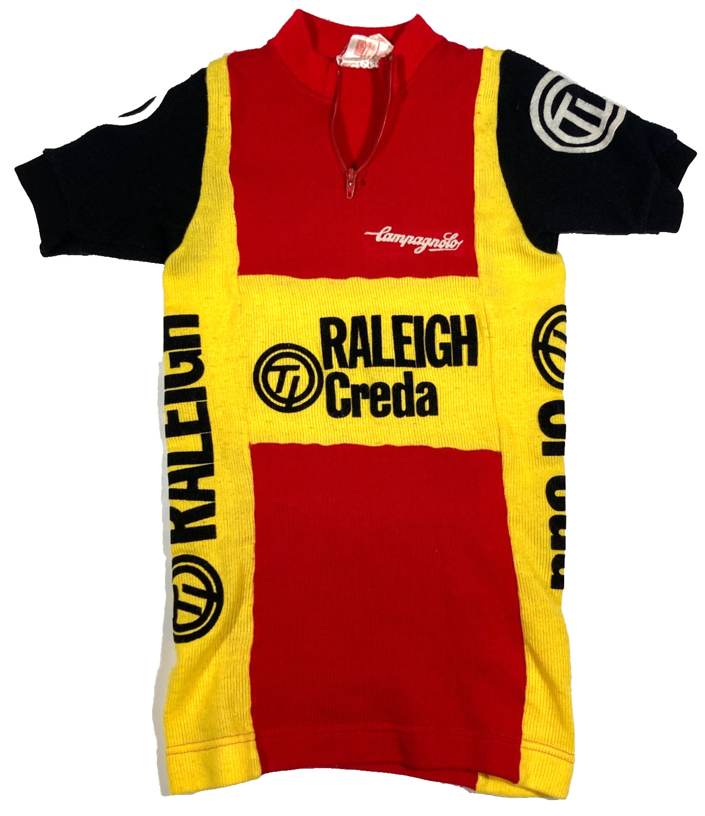 TI Raleigh Creda Campognolo Vintage Acrylic Cycling Jersey X