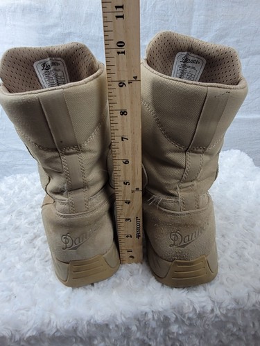Danner Army Kinetic High Ankle Boots Mens US 11 Tan Leather Slip Resistant 28050 - Picture 7 of 21