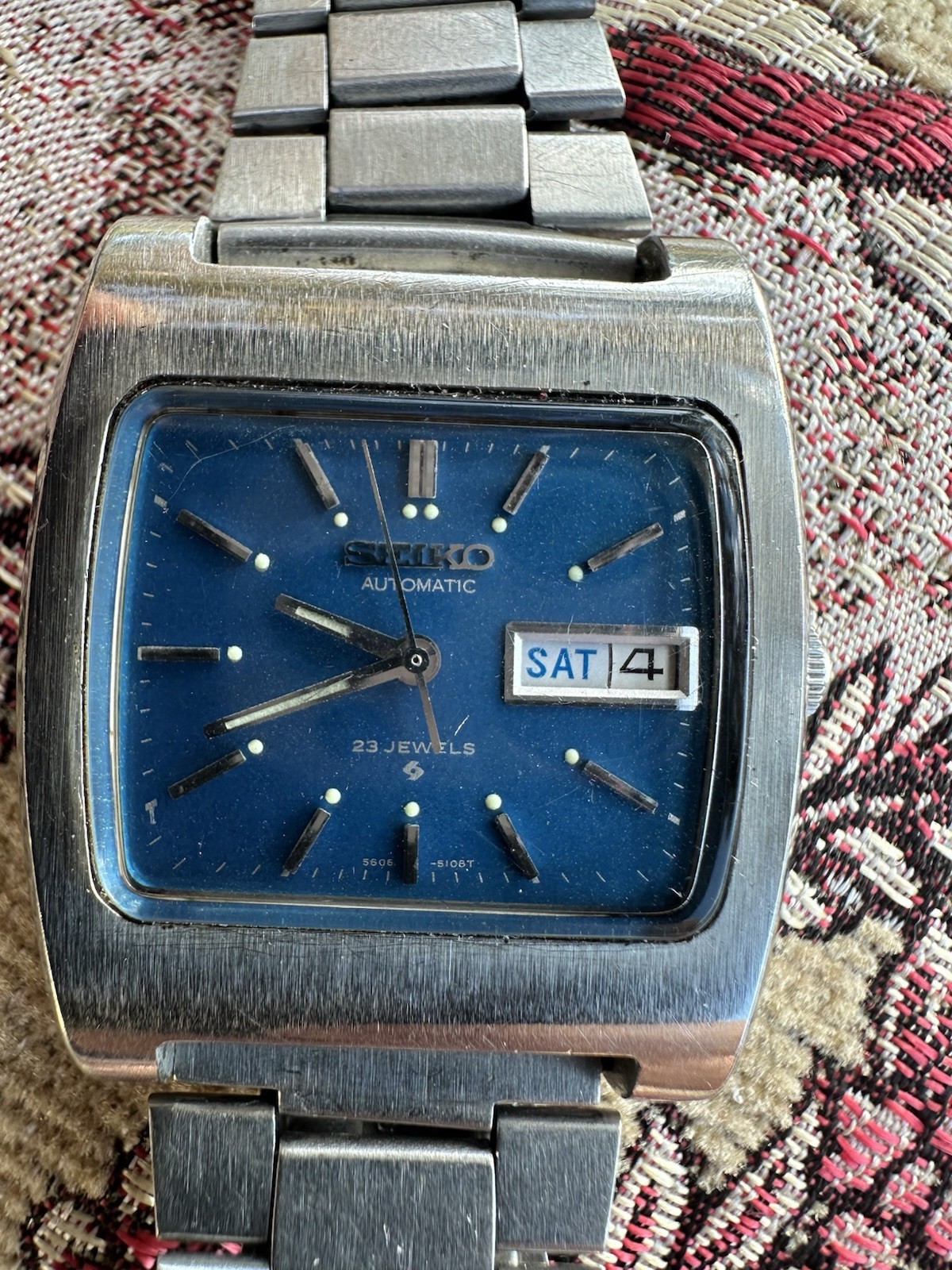 Rare Vintage 1971 Seiko  5606-5039  Automatic men's wrist watch  Watch