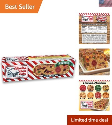 1-Lb Holiday Fruitcake in Signature Claxton Gift Carton - A Festive Classic