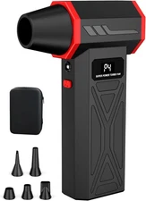 AS-S50 Electric Air Duster-130000RPM Super Power Cordless Duster, Black 