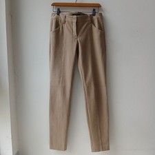 Theory Slim Fit Trousers Tan Women's 4
