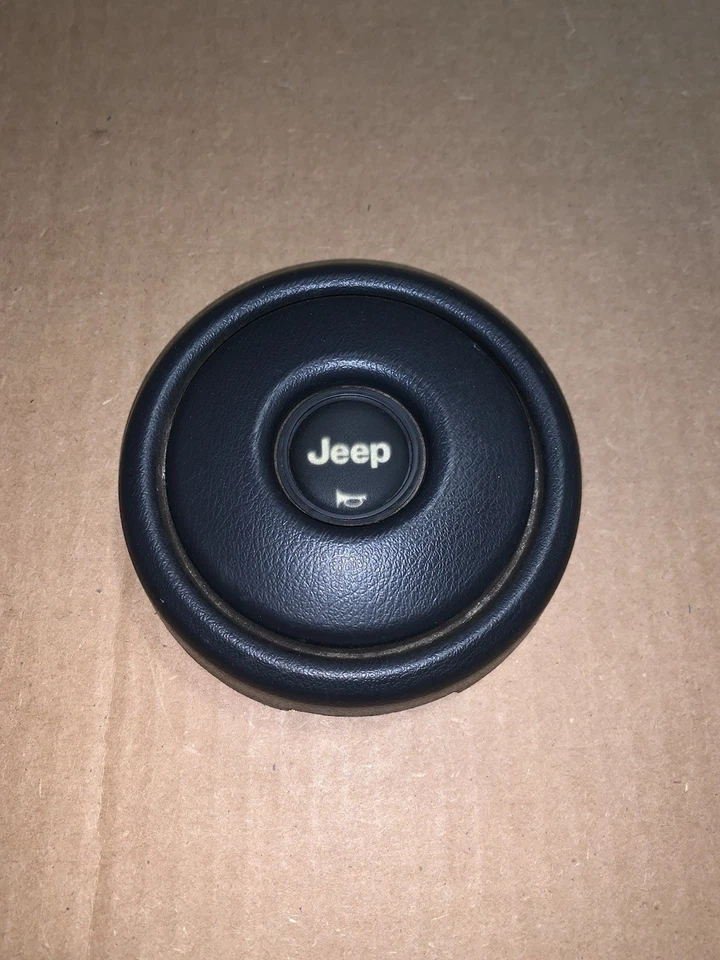 Jeep Cherokee XJ Wrangler YJ 1984-1996 OEM negro volante bocina botón Foto 2 de 4