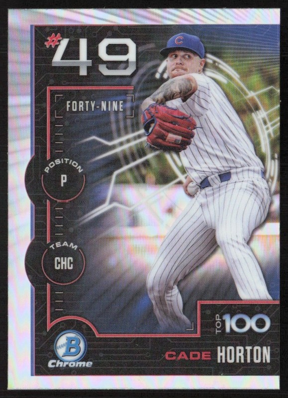 2025 Bowman Scouts Top 100 Cade Horton #BTP-49 GS1-10
