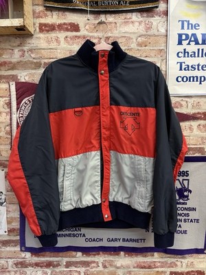 Descente Mens Vintage Nylon Full Zip Ski Jacket MEDIUM Lightweight EUC Japan