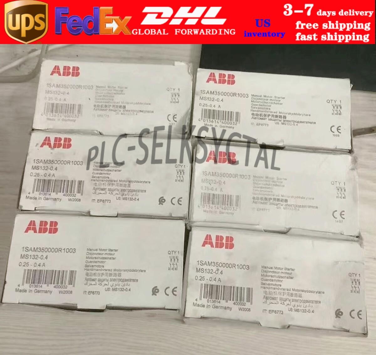 1pc ABB MS132-0.4 (0.25-0.4A) Motor Starter