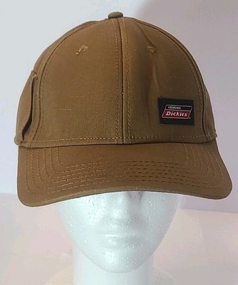 Dickies Baseball Cap Hat Size OS Logo Patch Side Pocket Adjustable Brown
