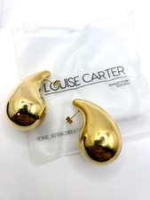 Louise Carter Rhoni® Statement Water Drop Earrings Gold tone