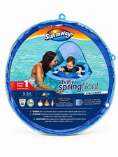 SwimWays Spring Float, Blue Inflatable Floaty-Step 2 Toddler Ages 2-4 Years