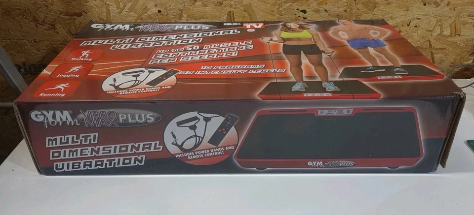 Gym Form Vibromax Plus mehrdimensionale Vibration mit 10 Programmen Brandneu - Bild 3 von 4