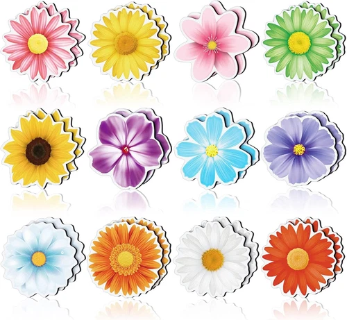 Xuhal 24 Pieces Fridge Flower Magnets Cute Refrigerator Large, Multicolored  - Picture 1 of 6